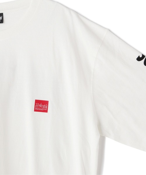 schott(ショット)の「Schott/ショット/xManhattan Portage/マンハッタンポーテージ/SKYLINE LONGSLEEVE T-SHIRT/スカイライン ロンT(Tシャツ/カットソー・メンズ・ホワイト/ブラック・M/L/XL)」の8枚目の写真