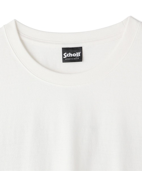 schott(ショット)の「Schott/ショット/xManhattan Portage/マンハッタンポーテージ/SKYLINE LONGSLEEVE T-SHIRT/スカイライン ロンT(Tシャツ/カットソー・メンズ・ホワイト/ブラック・M/L/XL)」の9枚目の写真