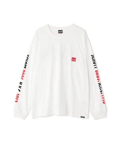 schott(ショット)の「Schott/ショット/xManhattan Portage/マンハッタンポーテージ/SKYLINE LONGSLEEVE T-SHIRT/スカイライン ロンT(Tシャツ/カットソー・メンズ・ホワイト/ブラック・M/L/XL)」の6枚目の写真