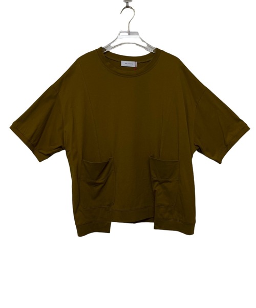 DOLLUPOOPS(ドールアップウップス)の「ポケット付き BIG Tシャツ(Tシャツ/カットソー・レディース・チャコールグレー/ブラック/パープル/マスタード・38)」の6枚目の写真