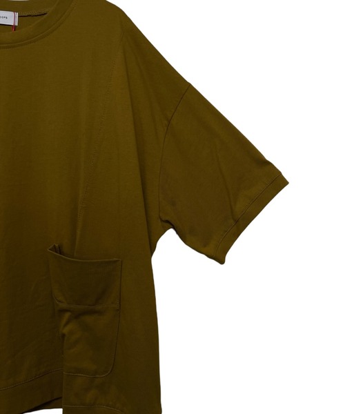 DOLLUPOOPS(ドールアップウップス)の「ポケット付き BIG Tシャツ(Tシャツ/カットソー・レディース・チャコールグレー/ブラック/パープル/マスタード・38)」の9枚目の写真