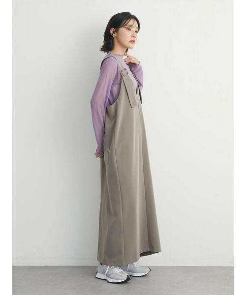 Green　Parks（グリーンパークス）の「・novem 9 シアーメローハイネック（Tシャツ/カットソー・レディース・ターコイズブルー/ブルー/ラベンダー/ブラック・FREE）」の6枚目の写真