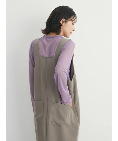 Green　Parks（グリーンパークス）の「・novem 9 シアーメローハイネック（Tシャツ/カットソー・レディース・ターコイズブルー/ブルー/ラベンダー/ブラック・FREE）」の9枚目の写真