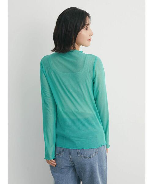 Green　Parks（グリーンパークス）の「・novem 9 シアーメローハイネック（Tシャツ/カットソー・レディース・ターコイズブルー/ブルー/ラベンダー/ブラック・FREE）」の13枚目の写真