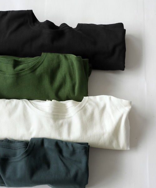 antiqua（アンティカ）の「綿100%スーパーBIGロンT（Tシャツ/カットソー・レディース・ホワイト/ブラック/グレー/グリーン・FREE）」の13枚目の写真