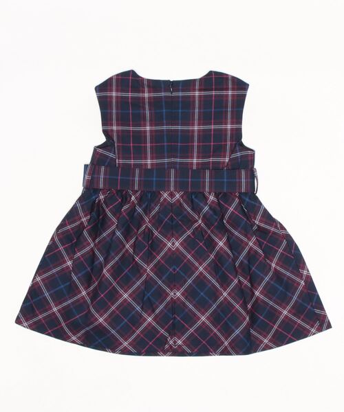 BeBe(ベベ)の「BeBe/【お揃い】チェックベルト付きワンピース(90~150cm)(ワンピース・キッズ・パープル系その他・120/110/100/140/150/90/130)」の14枚目の写真
