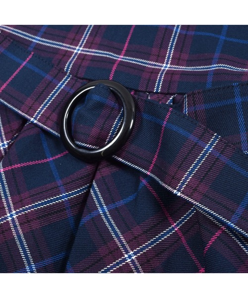 BeBe(ベベ)の「BeBe/【お揃い】チェックベルト付きワンピース(90~150cm)(ワンピース・キッズ・パープル系その他・120/110/100/140/150/90/130)」の8枚目の写真