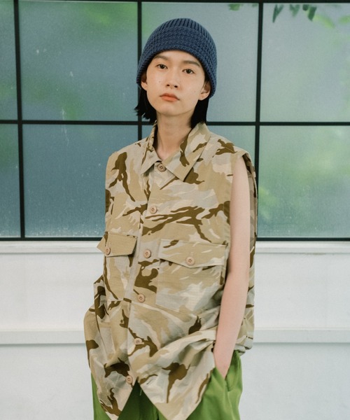 WHIMSIC（ウィムジック）の「【WHIMSIC】USアーミーユーティリティシャツベスト（ベスト・レディース・ブラック/ベージュ/オリーブ/カーキ・FREE）」の12枚目の写真