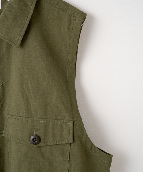 WHIMSIC（ウィムジック）の「【WHIMSIC】USアーミーユーティリティシャツベスト（ベスト・レディース・ブラック/ベージュ/オリーブ/カーキ・FREE）」の10枚目の写真