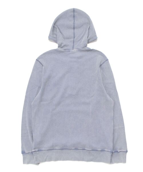 BROOKS BROTHERS（ブルックスブラザーズ）の「ストレッチコットン GFロゴ ワッフル フーディー（パーカー・メンズ・インディゴブルー・SMALL/MEDIUM/LARGE/X-LARGE）」の4枚目の写真