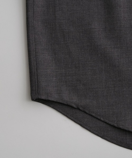 WILD LIFE TAILOR Adam et Rope'(ワイルドテーラーアダムエロペ )の「【WILD LIFE TAILOR】オーバーサイズ ウールシャツ(シャツ/ブラウス・メンズ・チャコールグレー/ライトグレー/ネイビー・S/M/L)」の18枚目の写真