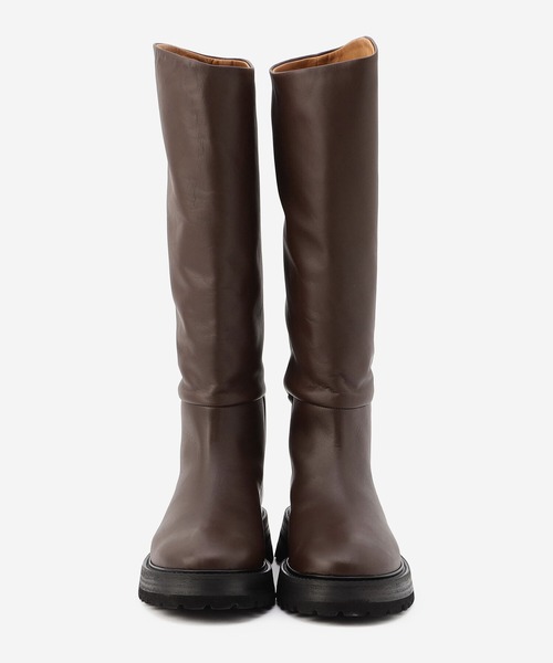 Bshop（ビショップ）の「GIULIA TADDEUCCI | レザーロングブーツ WOMEN（ブーツ・レディース・ブラック/ダークブラウン・38/37/36）」の10枚目の写真