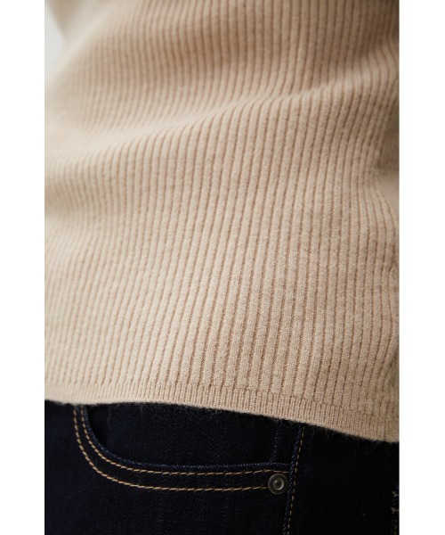 AZUL by moussy(アズールバイマウジー)の「COLOR COMBI RUFFLE KNIT TOPS/カラーコンビラッフルニットトップス(ニット/セーター・レディース・ターコイズブルー/ベージュ/ブラック・SMALL/MEDIUM)」の12枚目の写真