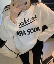 NAPA SODAロゴビックシルエットスウェットプルオーバー