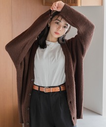 Dita Muaj. | 【ZOZO限定】Muaj.モヘアビッグシルエットニットカーディガン Vネック(カーディガン/ボレロ)