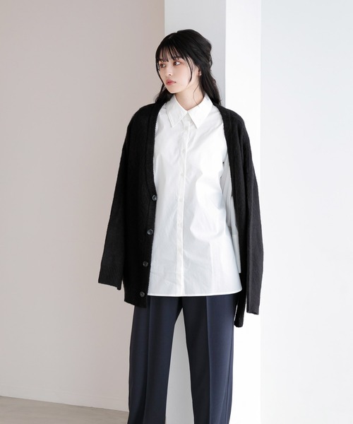 Dita Muaj.（ディータムアージュ）の「【ZOZO限定】Muaj.モヘアビッグシルエットニットカーディガン Vネック（カーディガン/ボレロ・レディース・ベージュ/マスタード/ブラック/ブラウン・FREE）」の5枚目の写真