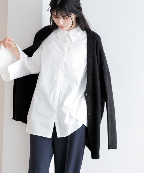 Dita Muaj.（ディータムアージュ）の「【ZOZO限定】Muaj.モヘアビッグシルエットニットカーディガン Vネック（カーディガン/ボレロ・レディース・ベージュ/マスタード/ブラック/ブラウン・FREE）」の7枚目の写真