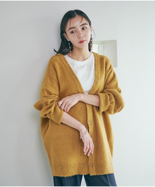 Dita Muaj.（ディータムアージュ）の「【ZOZO限定】Muaj.モヘアビッグシルエットニットカーディガン Vネック（カーディガン/ボレロ・レディース・ベージュ/マスタード/ブラック/ブラウン・FREE）」の19枚目の写真