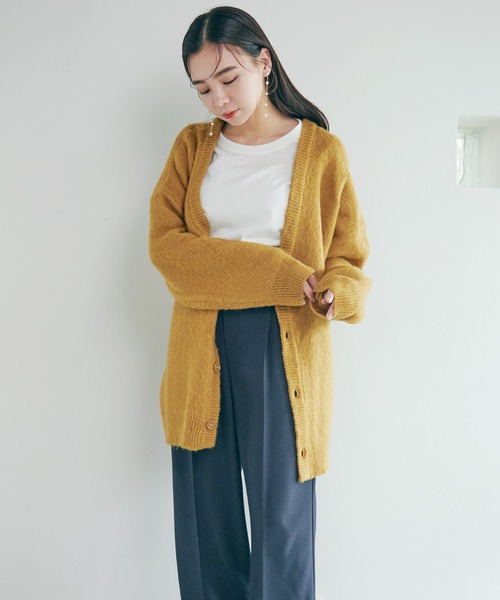 Dita Muaj.（ディータムアージュ）の「【ZOZO限定】Muaj.モヘアビッグシルエットニットカーディガン Vネック（カーディガン/ボレロ・レディース・ベージュ/マスタード/ブラック/ブラウン・FREE）」の21枚目の写真