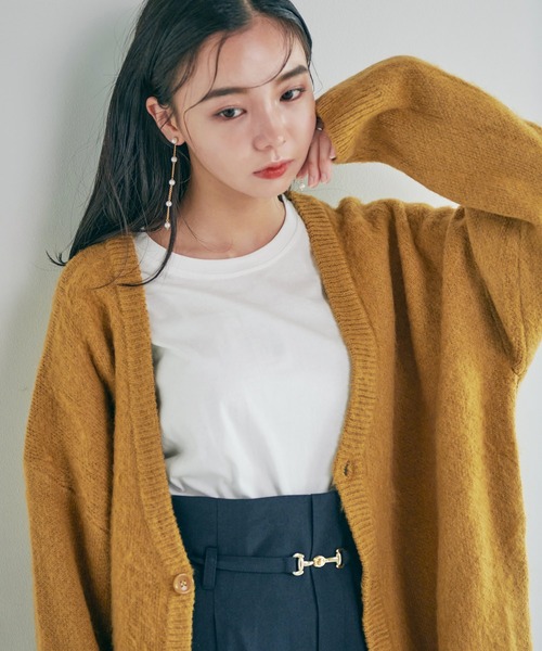 Dita Muaj.（ディータムアージュ）の「【ZOZO限定】Muaj.モヘアビッグシルエットニットカーディガン Vネック（カーディガン/ボレロ・レディース・ベージュ/マスタード/ブラック/ブラウン・FREE）」の22枚目の写真