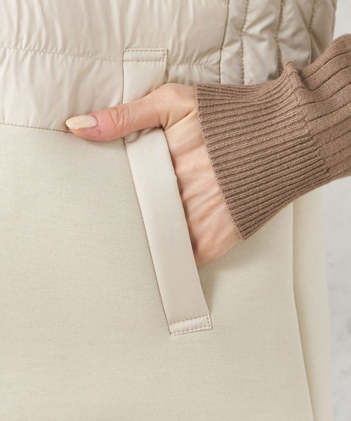 Petit Honfleur（プチオンフルール）の「ハイブリッド切り替えダウンベスト（ダウンベスト・レディース・アイボリー/ブラック・9号/11号/13号）」の7枚目の写真