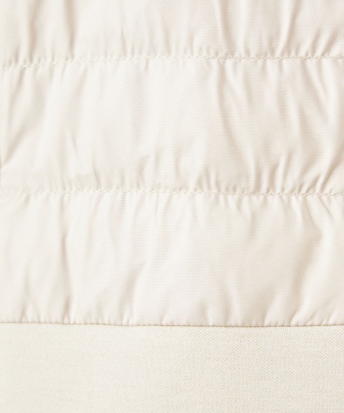 Petit Honfleur（プチオンフルール）の「ハイブリッド切り替えダウンベスト（ダウンベスト・レディース・アイボリー/ブラック・9号/11号/13号）」の4枚目の写真