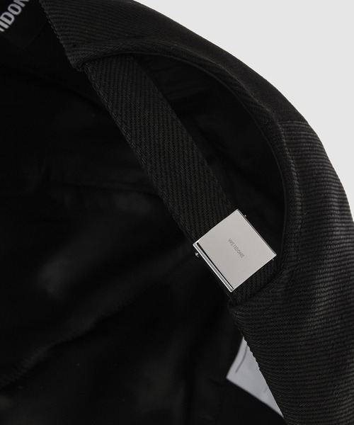 WE11DONE（ウェルダン）の「DOUBLE LOGO DENIM CAP（キャップ・レディース・ブルー/ブラック・ONE SIZE）」の5枚目の写真