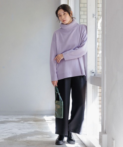 LEPSIM（レプシィム）の「ツイルイージーパンツ　167300（その他パンツ・レディース・ブラック/オフホワイト/ブラウン/ブルー・FREE）」の10枚目の写真