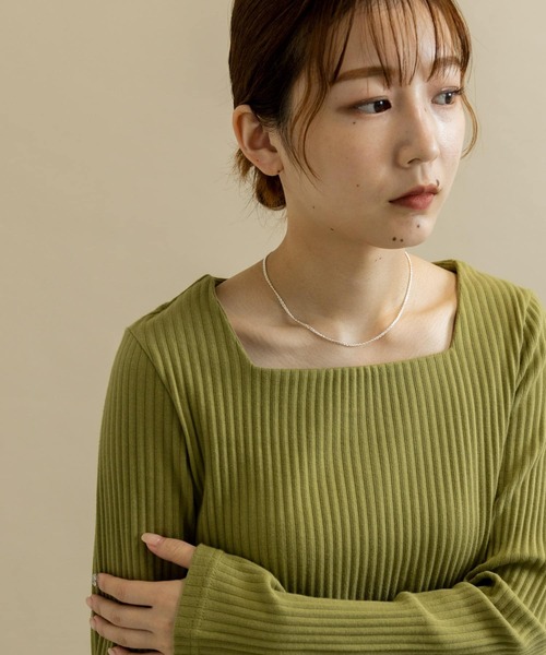 SMELLY（スメリー）の「シンプルチェーンショートネックレス（ネックレス・レディース・シルバー・-）」の3枚目の写真