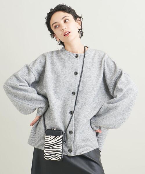 BEAUTY&YOUTH UNITED ARROWS（ビューティーアンドユースユナイテッドアローズ）の「ヘアオンレザー ジップスリム ウォレットショルダー（財布・レディース・ブラック/ブラウン・FREE）」の6枚目の写真
