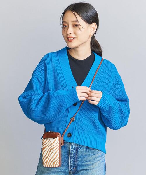BEAUTY&YOUTH UNITED ARROWS（ビューティーアンドユースユナイテッドアローズ）の「ヘアオンレザー ジップスリム ウォレットショルダー（財布・レディース・ブラック/ブラウン・FREE）」の8枚目の写真