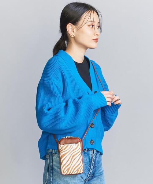 BEAUTY&YOUTH UNITED ARROWS（ビューティーアンドユースユナイテッドアローズ）の「ヘアオンレザー ジップスリム ウォレットショルダー（財布・レディース・ブラック/ブラウン・FREE）」の9枚目の写真