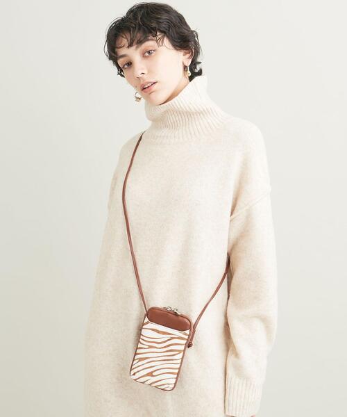 BEAUTY&YOUTH UNITED ARROWS（ビューティーアンドユースユナイテッドアローズ）の「ヘアオンレザー ジップスリム ウォレットショルダー（財布・レディース・ブラック/ブラウン・FREE）」の11枚目の写真