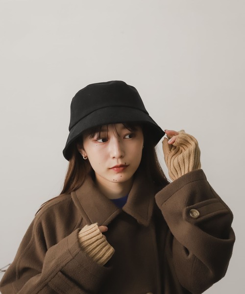 SENSE OF PLACE by URBAN RESEARCH（センスオブプレイスバイアーバンリサーチ）の「コットンツイルリボンバケットハット（ハット・レディース・アイボリー/ブラック・ONE）」の2枚目の写真