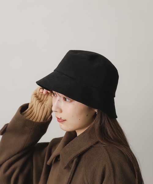 SENSE OF PLACE by URBAN RESEARCH（センスオブプレイスバイアーバンリサーチ）の「コットンツイルリボンバケットハット（ハット・レディース・アイボリー/ブラック・ONE）」の8枚目の写真
