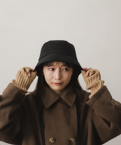 SENSE OF PLACE by URBAN RESEARCH（センスオブプレイスバイアーバンリサーチ）の「コットンツイルリボンバケットハット（ハット・レディース・アイボリー/ブラック・ONE）」の4枚目の写真