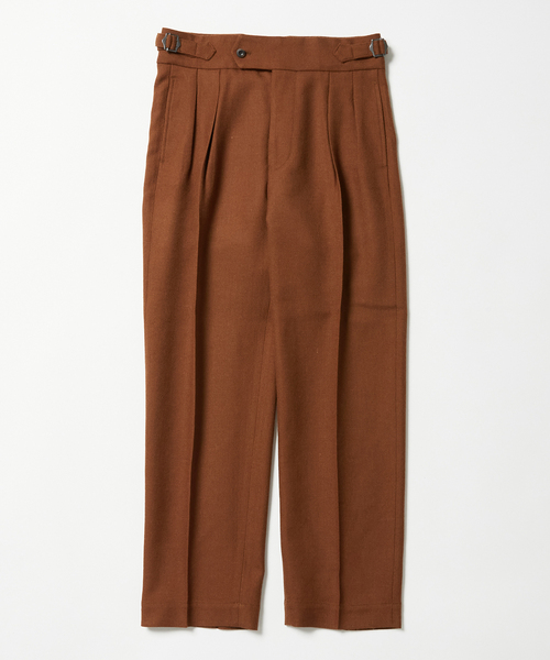 EDIFICE(エディフィス)の「【avancer / アボンシェル】シェットランドウール パンツ(その他パンツ・メンズ・チャコールグレー/ブラック系その他/キャメル・44/46/48)」の3枚目の写真