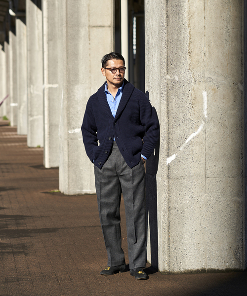 EDIFICE(エディフィス)の「【avancer / アボンシェル】シェットランドウール パンツ(その他パンツ・メンズ・チャコールグレー/ブラック系その他/キャメル・44/46/48)」の6枚目の写真