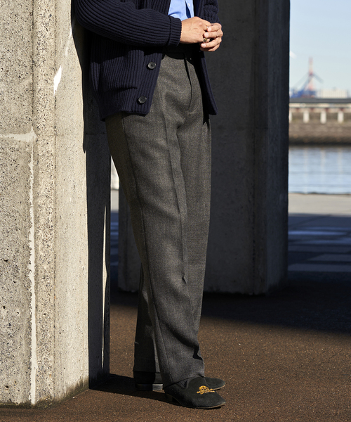 EDIFICE(エディフィス)の「【avancer / アボンシェル】シェットランドウール パンツ(その他パンツ・メンズ・チャコールグレー/ブラック系その他/キャメル・44/46/48)」の8枚目の写真