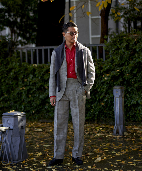 EDIFICE(エディフィス)の「【avancer / アボンシェル】シェットランドウール パンツ(その他パンツ・メンズ・チャコールグレー/ブラック系その他/キャメル・44/46/48)」の9枚目の写真