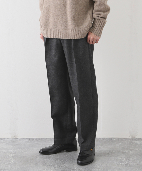 EDIFICE(エディフィス)の「【avancer / アボンシェル】シェットランドウール パンツ(その他パンツ・メンズ・チャコールグレー/ブラック系その他/キャメル・44/46/48)」の13枚目の写真