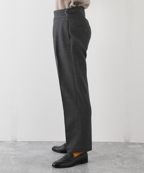 EDIFICE(エディフィス)の「【avancer / アボンシェル】シェットランドウール パンツ(その他パンツ・メンズ・チャコールグレー/ブラック系その他/キャメル・44/46/48)」の16枚目の写真