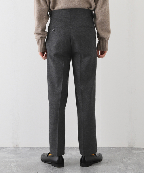 EDIFICE(エディフィス)の「【avancer / アボンシェル】シェットランドウール パンツ(その他パンツ・メンズ・チャコールグレー/ブラック系その他/キャメル・44/46/48)」の17枚目の写真