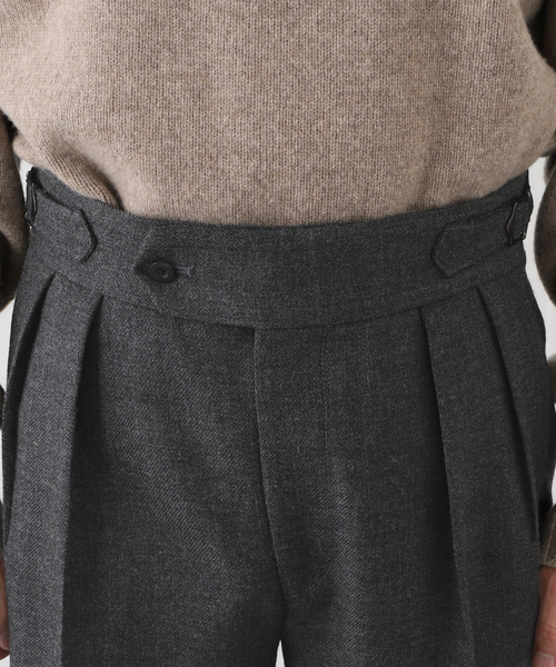 EDIFICE(エディフィス)の「【avancer / アボンシェル】シェットランドウール パンツ(その他パンツ・メンズ・チャコールグレー/ブラック系その他/キャメル・44/46/48)」の18枚目の写真