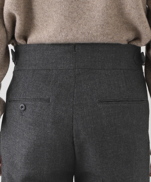 EDIFICE(エディフィス)の「【avancer / アボンシェル】シェットランドウール パンツ(その他パンツ・メンズ・チャコールグレー/ブラック系その他/キャメル・44/46/48)」の19枚目の写真