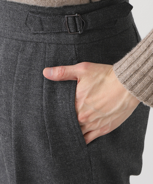 EDIFICE(エディフィス)の「【avancer / アボンシェル】シェットランドウール パンツ(その他パンツ・メンズ・チャコールグレー/ブラック系その他/キャメル・44/46/48)」の21枚目の写真