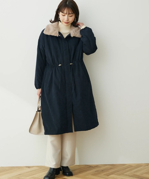 ELENCARE DUE（エレンカーレデュエ）の「・ELENCARE DUE ナカワタモッズコート（モッズコート・レディース・カーキ/ネイビー/ベージュ・FREE）」の3枚目の写真