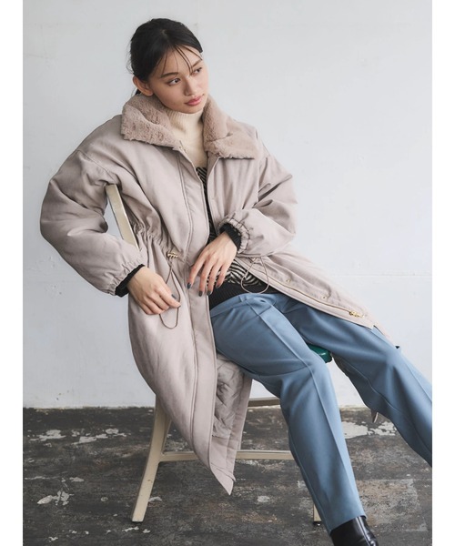 ELENCARE DUE（エレンカーレデュエ）の「・ELENCARE DUE ナカワタモッズコート（モッズコート・レディース・カーキ/ネイビー/ベージュ・FREE）」の12枚目の写真