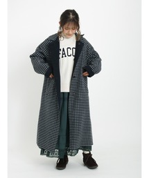 ダブルフェイスリバーシブルロングコート