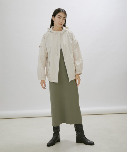 Adam et Rope マルチWAYライナー付き撥水タウンパーカー モカ ADAM ET ROPÉ FEMME(アダム エ ロペ ファム) / 【WEB限定(一部